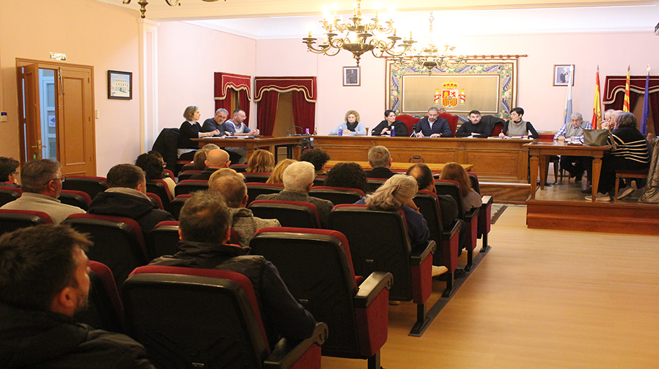 Imagen de la sesión plenaria en la que se escenificó la ruptura de gobierno entre PSOE y CHA.