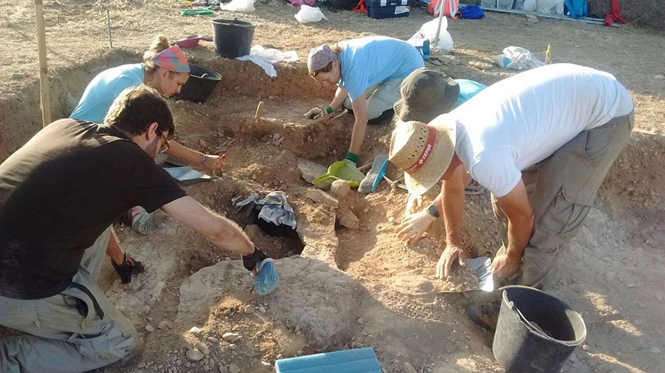 Imagen de las excavaciones llevadas a cabo durante el año 2017.