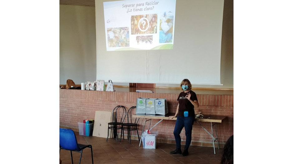 Una de las sesiones de Aragonea sobre educación ambiental.