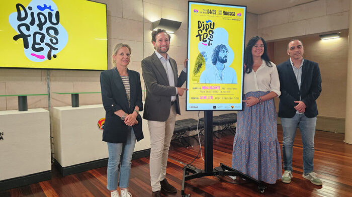 Mur, Claver, Orduna y Sampériz en la presentación de la programación del Dipufest copia